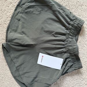 lululemon athletica Olive Track That HR Short 5” Lined